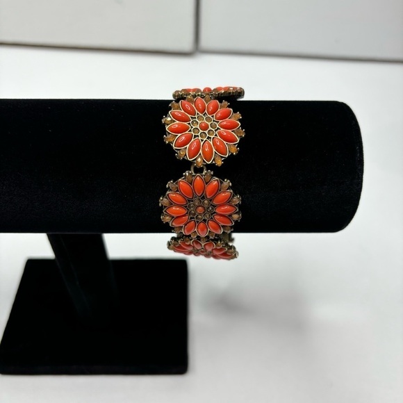 Price firm LUCKY BRAND Orange Flower Bracelet - Picture 1 of 5